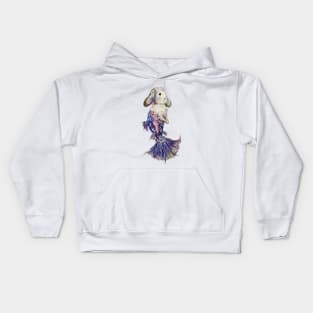 Betta Fish Mermaid Bunny Kids Hoodie